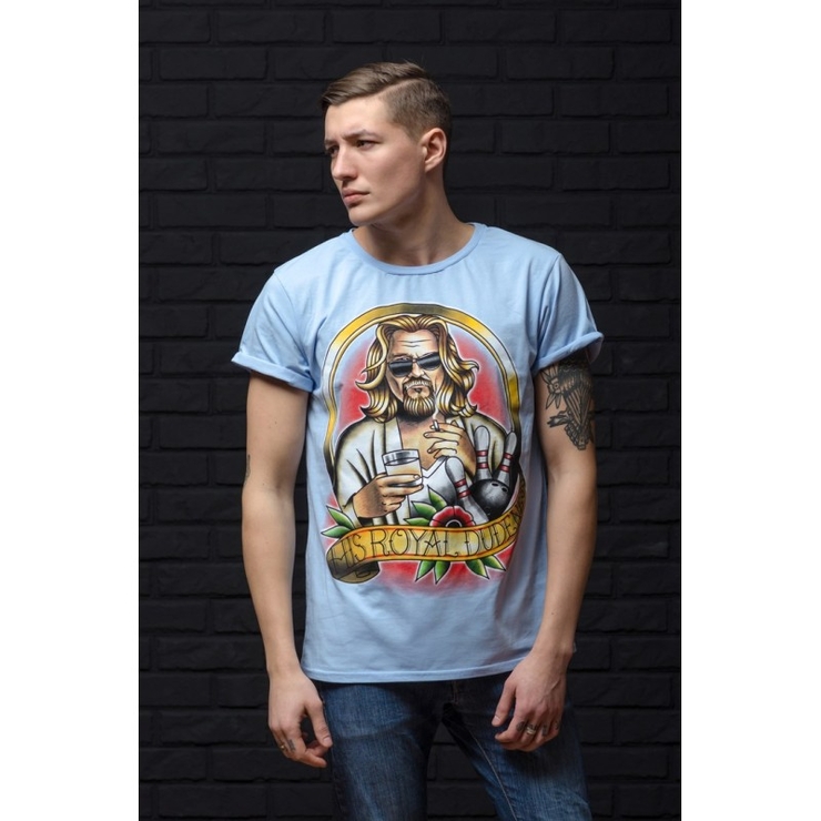 Голубая Футболка Большой Лебовски Urbanist Голубая Футболка Большой Лебовски Urbanist