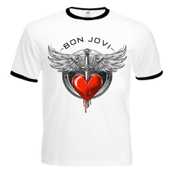Футболка-рингер Bon Jovi