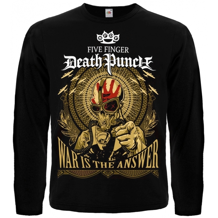 Футболка з довгим рукавом Five Finger Death Punch "War Is The Answer" Футболка з довгим рукавом Five Finger Death Punch "War Is The Answer"