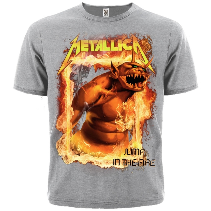 Футболка Metallica "Jump In The Fire" (меланж)