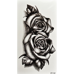 Тимчасове тату 3D Троянди (FF-52, 17,5x9,5 см)