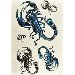 Тимчасове тату Скорпіони набір (HB-053, 21x15 см)
