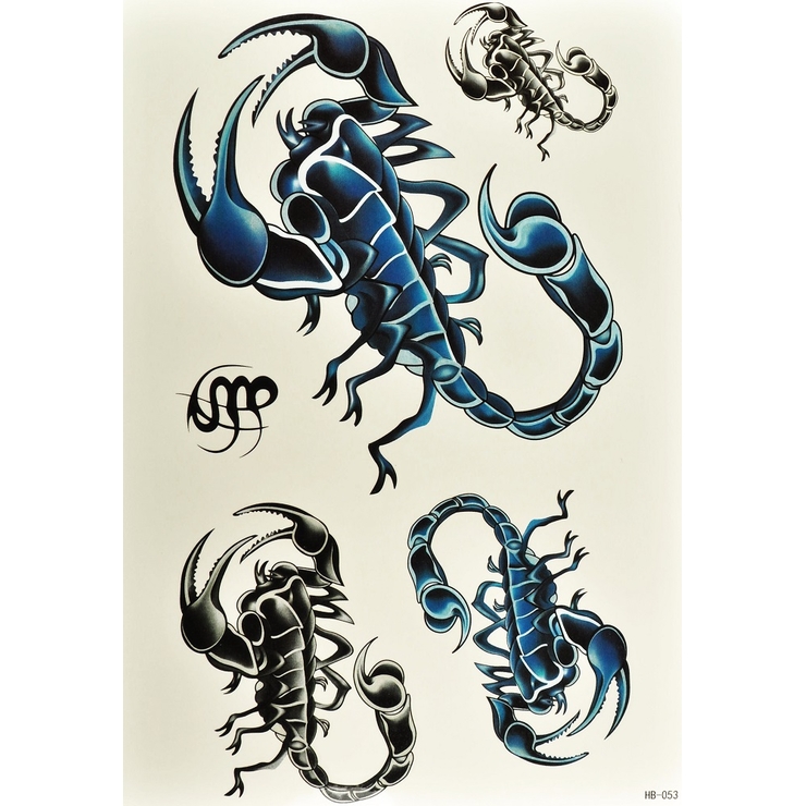 Тимчасове тату Скорпіони набір (HB-053, 21x15 см) Тимчасове тату Скорпіони набір (HB-053, 21x15 см)