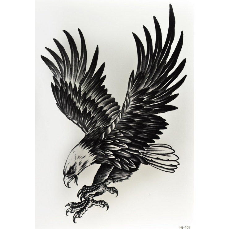 Тимчасове тату Орел (HB-105, 21x15 см) Тимчасове тату Орел (HB-105, 21x15 см)