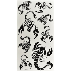 Тимчасове тату Трайбл Скорпіони набір (M-066, 19x9 см)