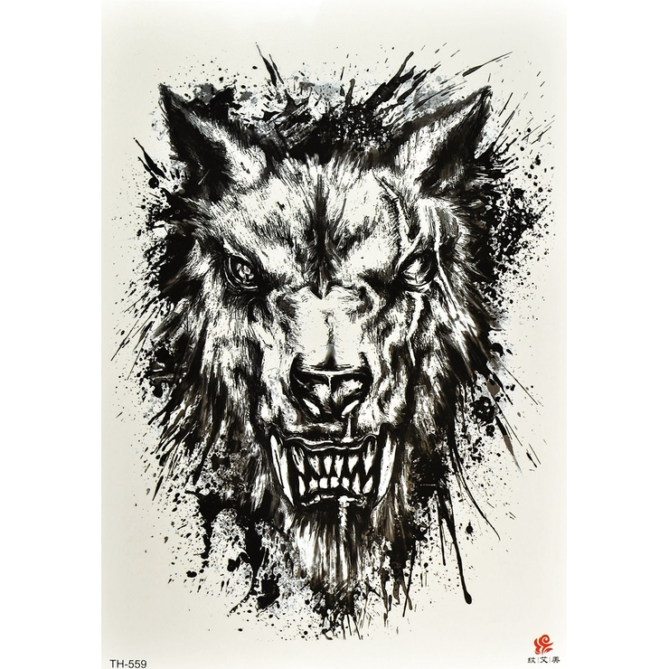 Тимчасове тату Перевертень (TH-559, 21x15 см)