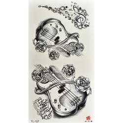 Временная тату Бас гитары набор (TL-127, 19x9 см)