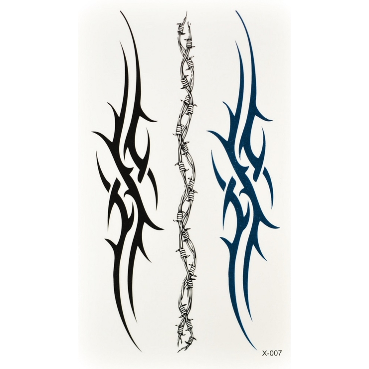 Тимчасове тату Трайбл набір (X-007, 10,5x6 см)