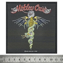 Нашивка ткана MOTLEY CRUE - DR FEELGOOD (ofp-204)