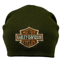 Шапка з вишивкою Harley-Davidson олива