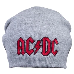 Шапка з вишивкою AC/DC (logo), сіра