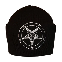 Шапка з вишивкою Pentagram чорна